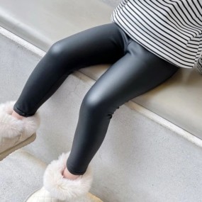 Eid Kids Baby Girl Leather Pantalon